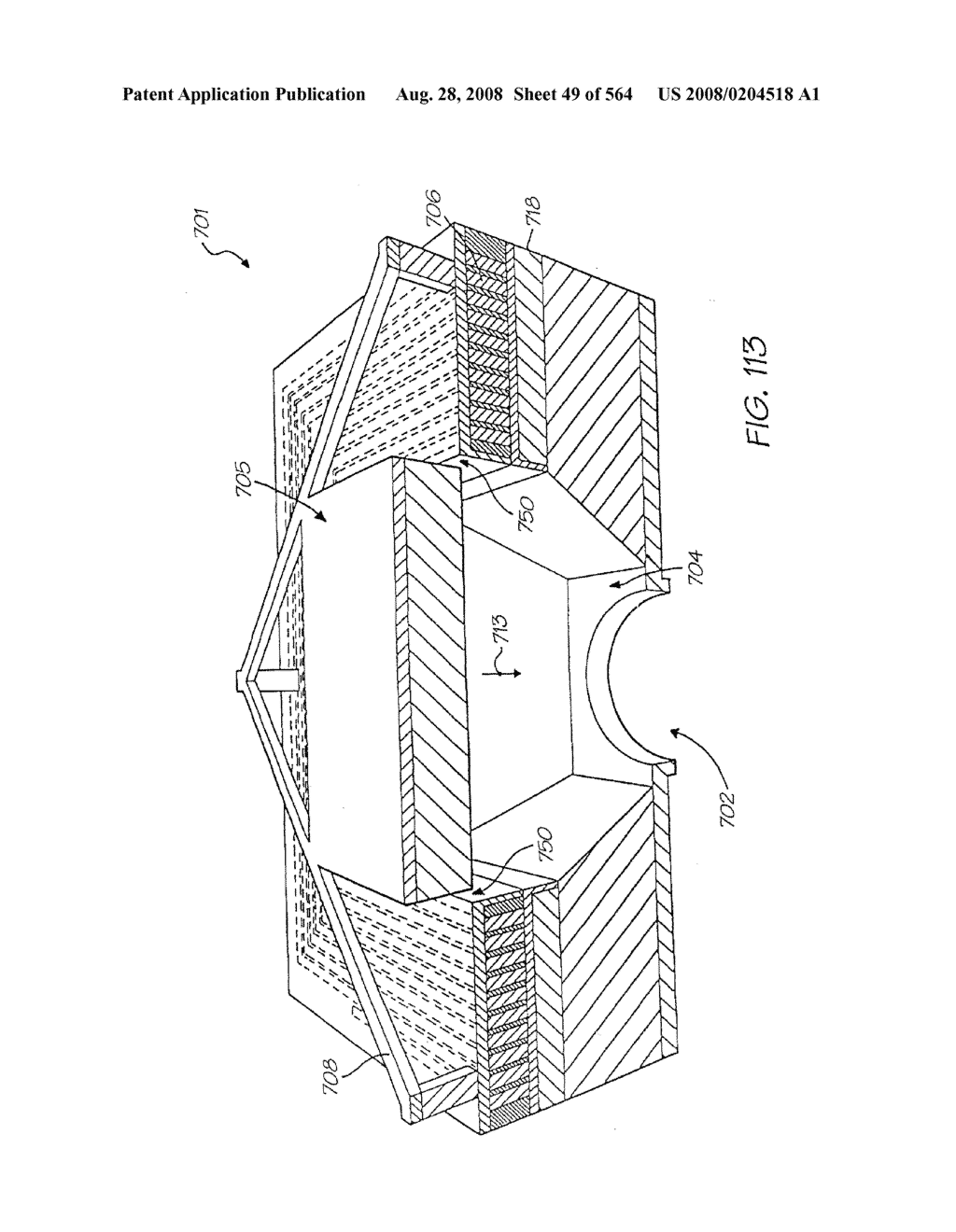 Inkjet Printer With Low Nozzle To Chamber Cross-Section Ratio - diagram, schematic, and image 50