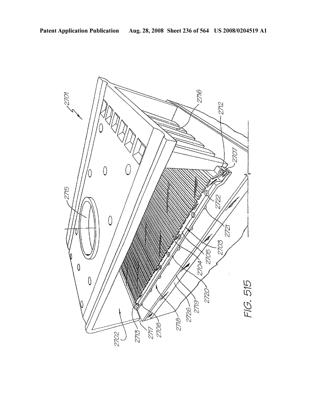 Inkjet Printhead With Laterally Reciprocating Paddle - diagram, schematic, and image 237