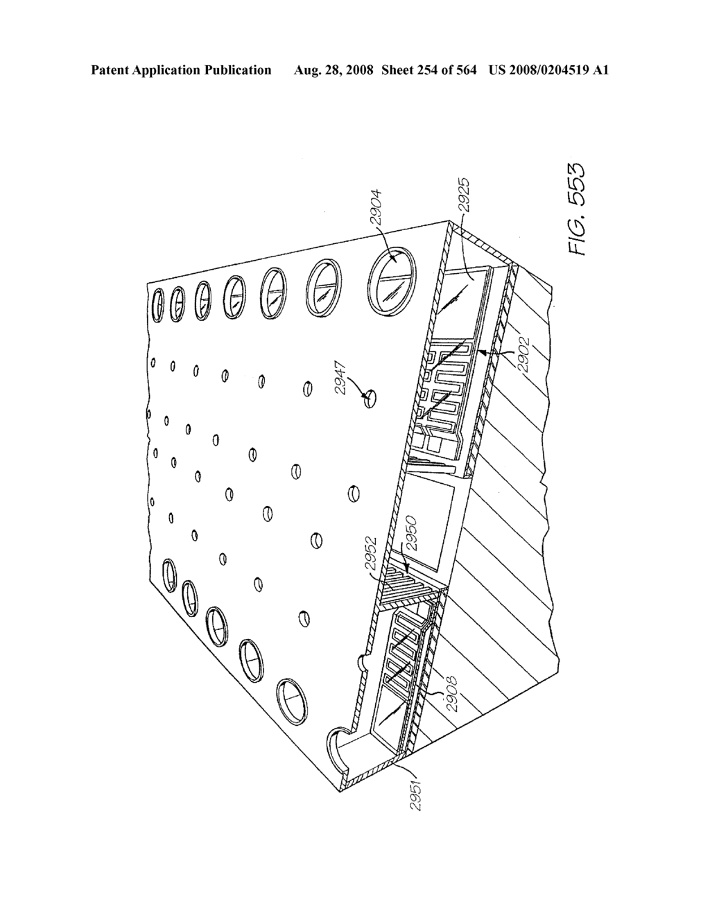 Inkjet Printhead With Laterally Reciprocating Paddle - diagram, schematic, and image 255