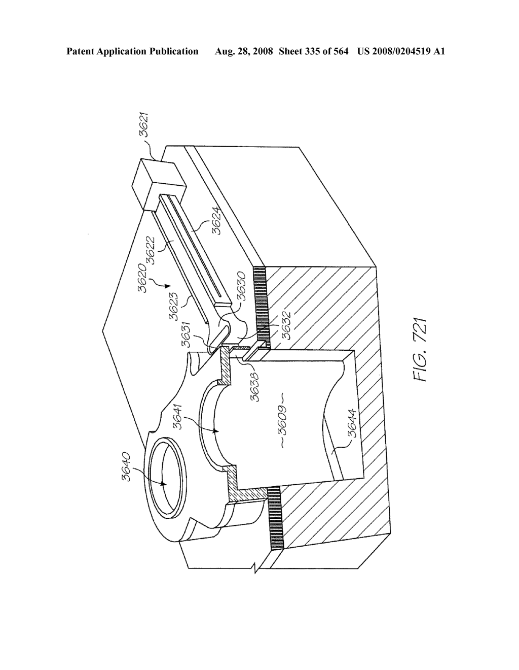 Inkjet Printhead With Laterally Reciprocating Paddle - diagram, schematic, and image 336