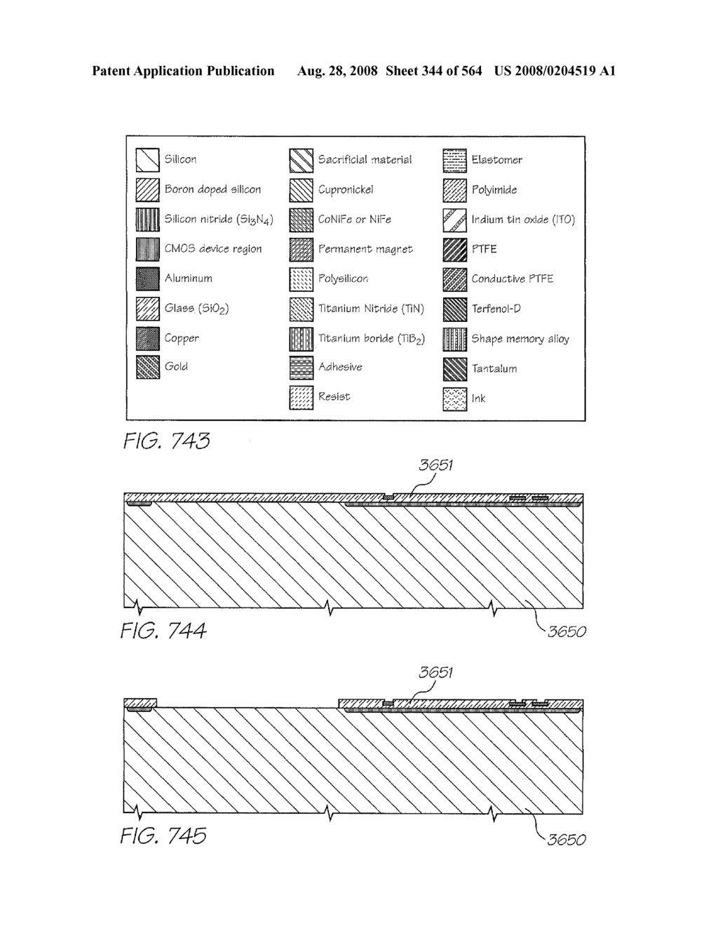 Inkjet Printhead With Laterally Reciprocating Paddle - diagram, schematic, and image 345