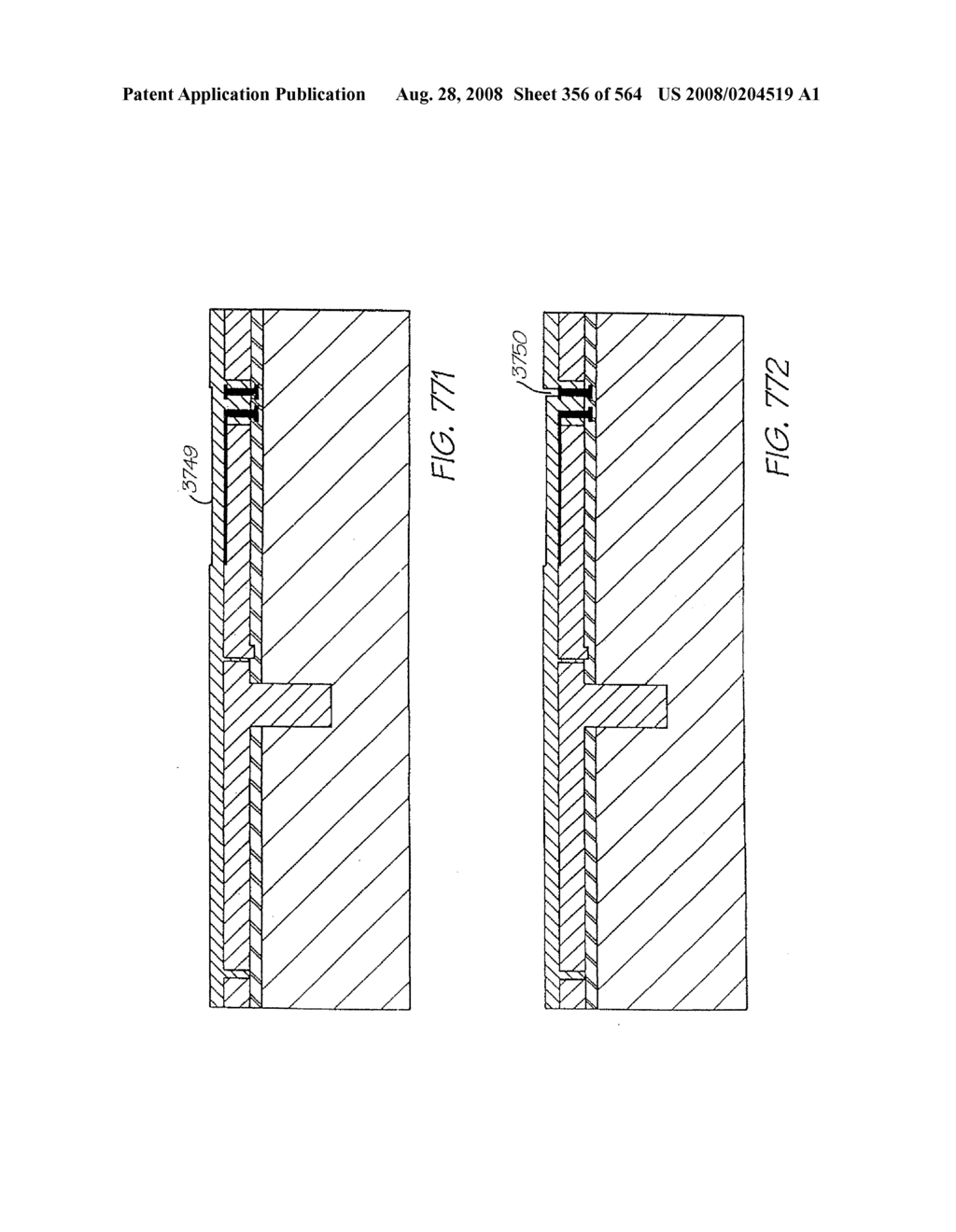 Inkjet Printhead With Laterally Reciprocating Paddle - diagram, schematic, and image 357