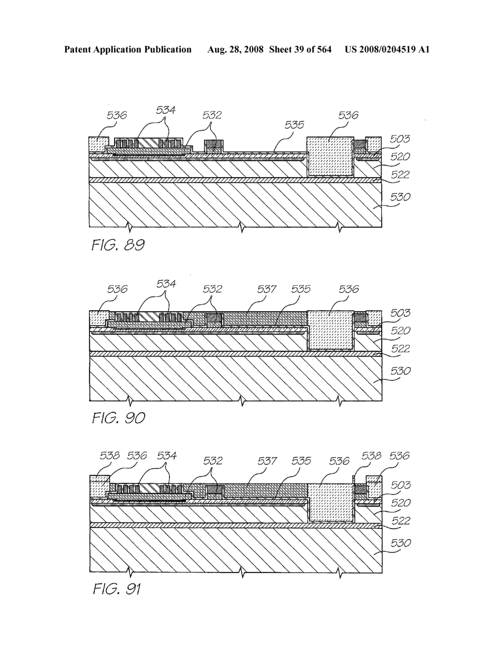 Inkjet Printhead With Laterally Reciprocating Paddle - diagram, schematic, and image 40