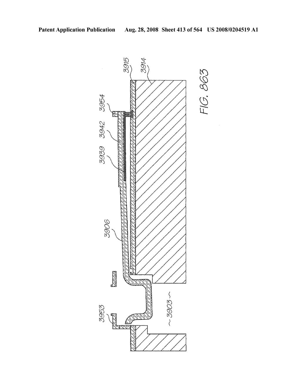 Inkjet Printhead With Laterally Reciprocating Paddle - diagram, schematic, and image 414