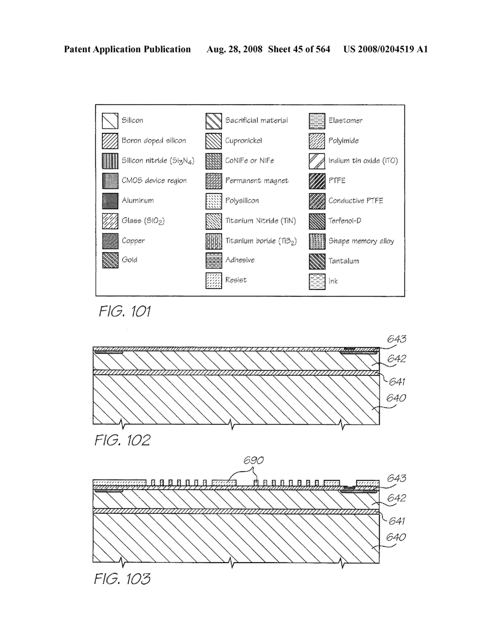 Inkjet Printhead With Laterally Reciprocating Paddle - diagram, schematic, and image 46