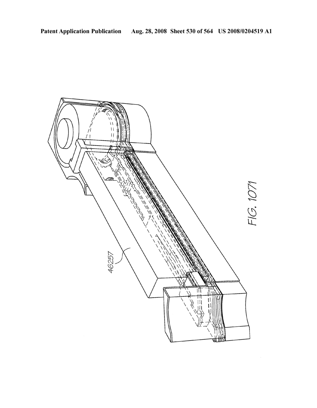 Inkjet Printhead With Laterally Reciprocating Paddle - diagram, schematic, and image 531