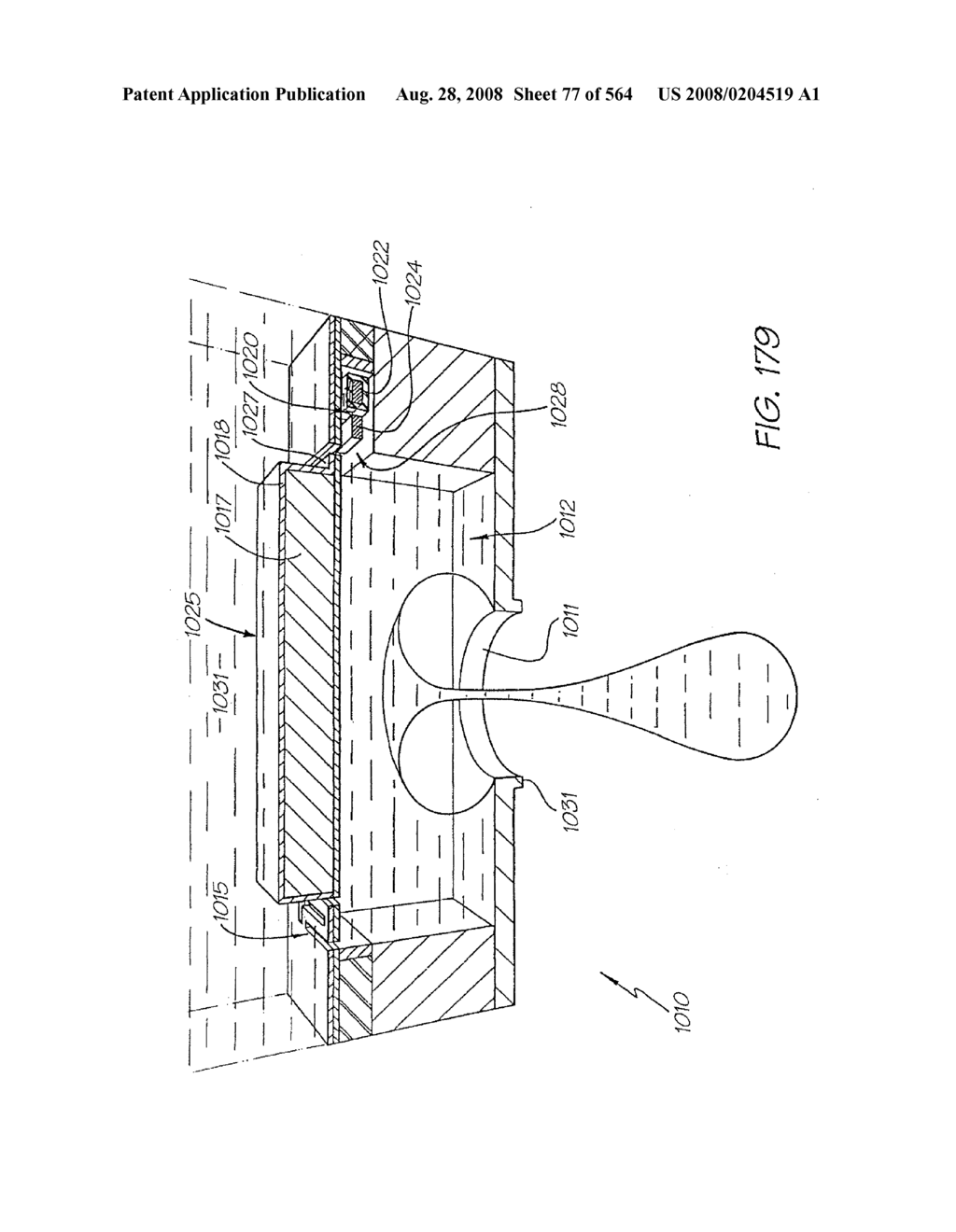 Inkjet Printhead With Laterally Reciprocating Paddle - diagram, schematic, and image 78