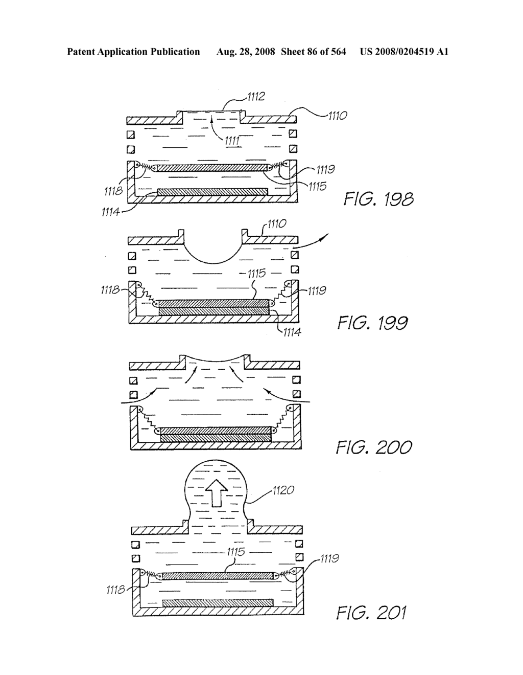 Inkjet Printhead With Laterally Reciprocating Paddle - diagram, schematic, and image 87