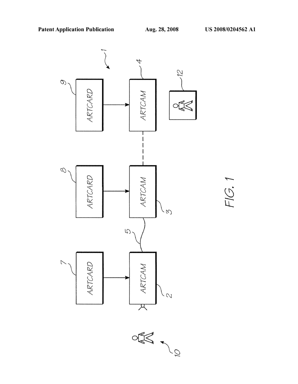 CAMERA SYSTEM HAVING SERIALLY CONNECTED CAMERA DEVICES TO FACILITATE A CASCADE OF IMAGING EFFECTS - diagram, schematic, and image 02