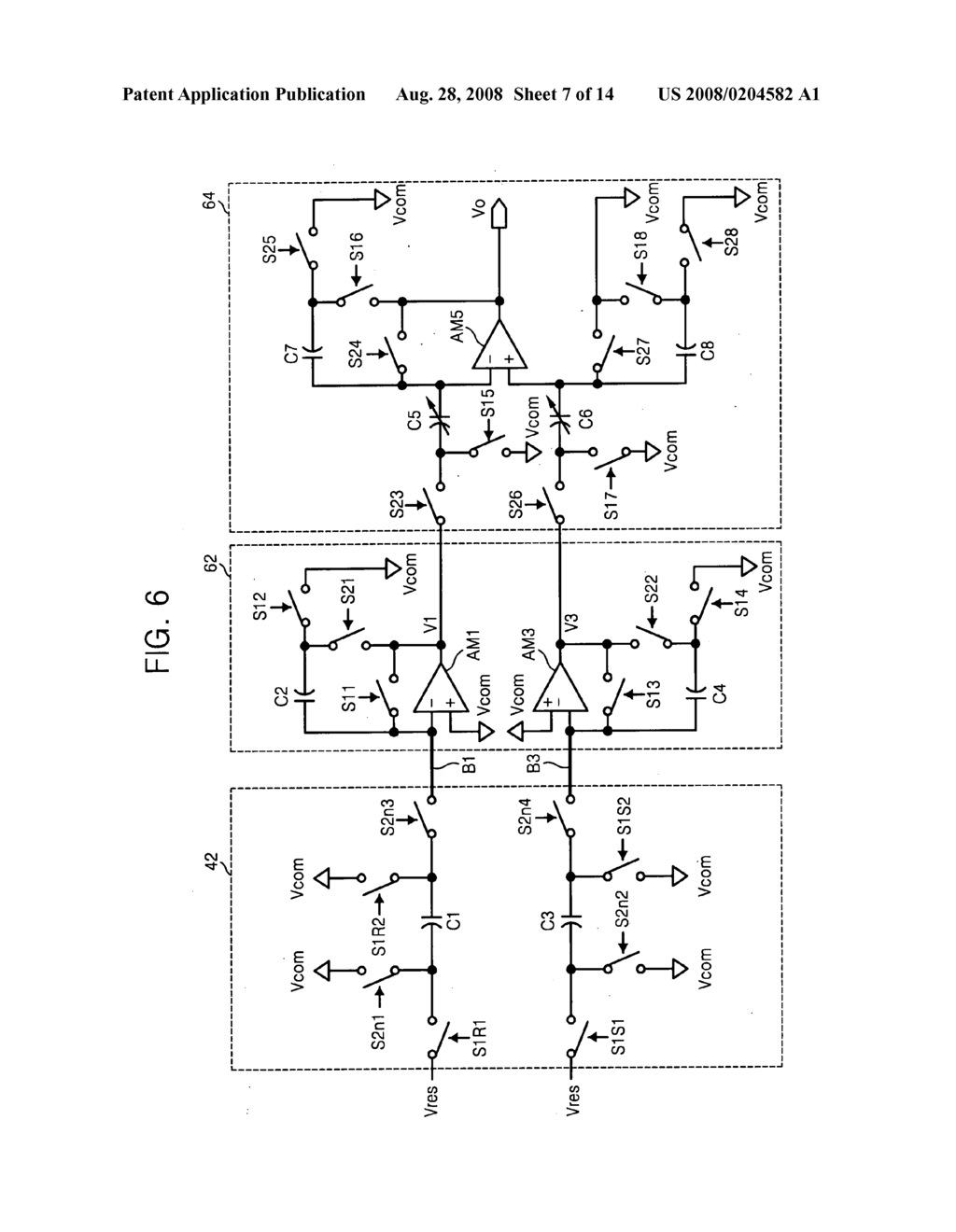 Image sensors, interfaces and methods capable of suppressing effects of parasitic capacitances - diagram, schematic, and image 08