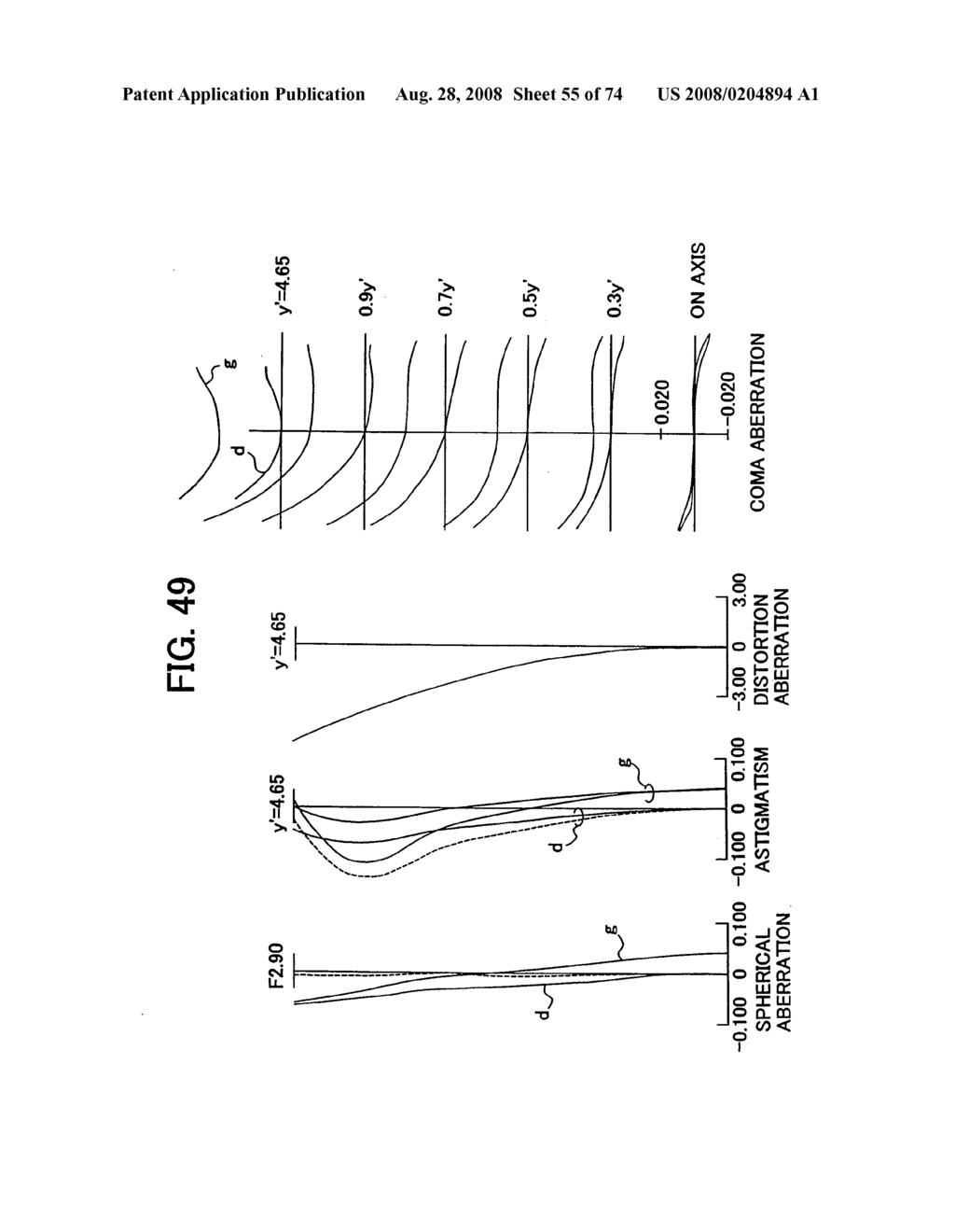 Downsize, high performance, and wide range magnification zoom lens and camera apparatus - diagram, schematic, and image 56