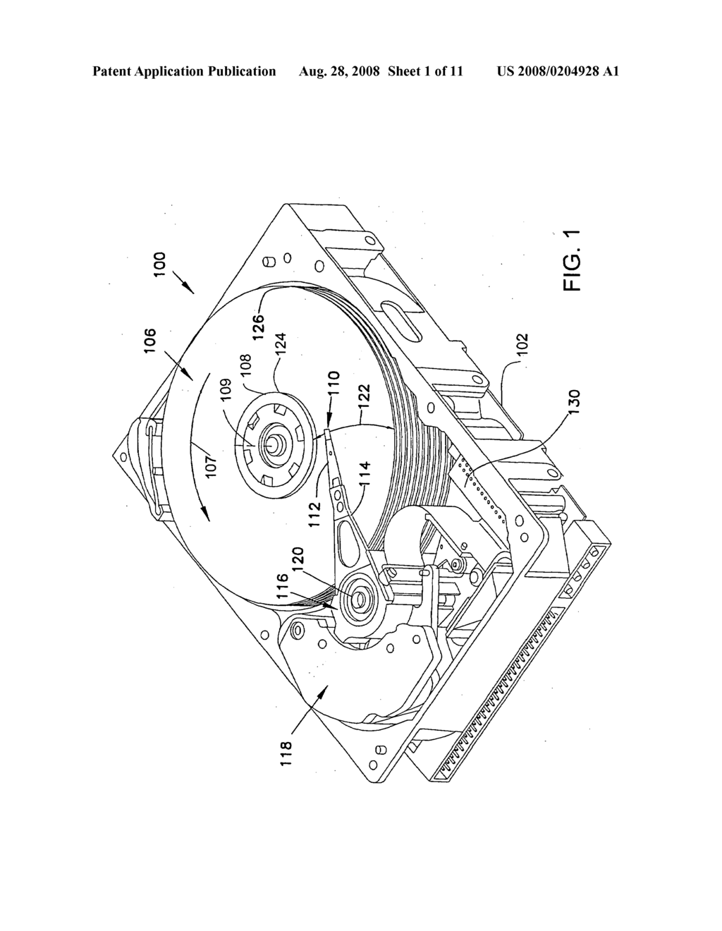 Clamping system for a data storage device - diagram, schematic, and image 02