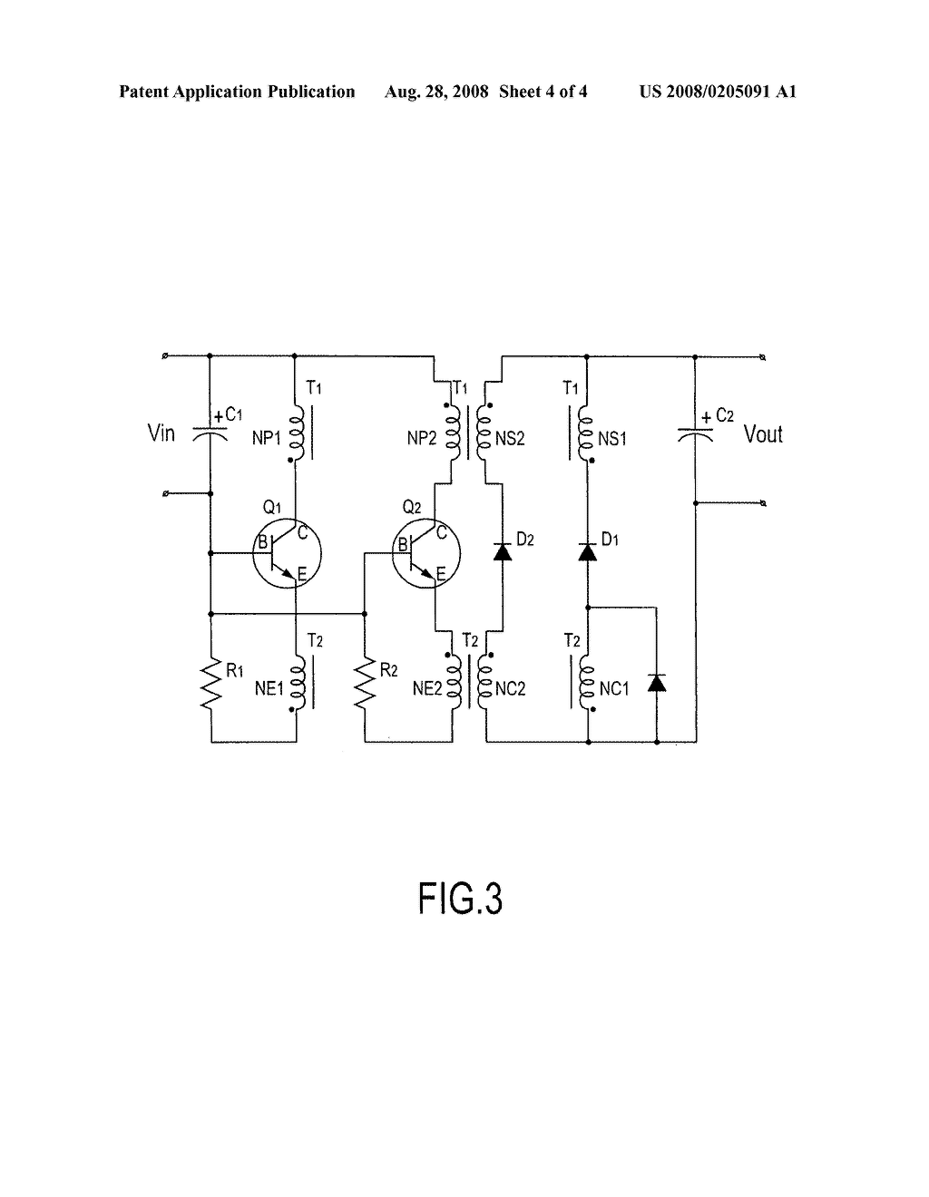 Self-oscillating power converter - diagram, schematic, and image 05