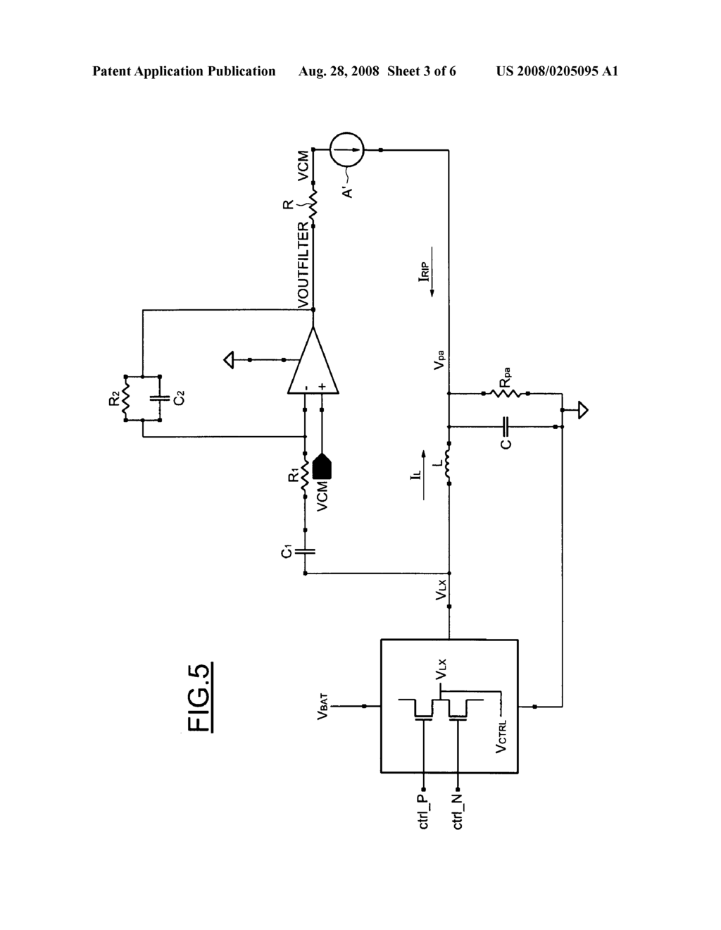 Ripple compensator and switching converter having such a ripple compensator - diagram, schematic, and image 04