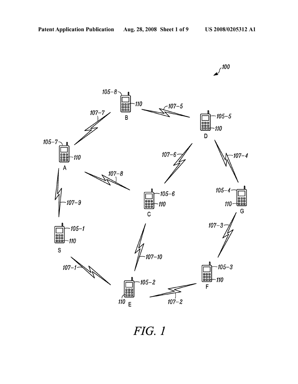 METHOD AND DEVICE FOR ESTABLISHING A SECURE ROUTE IN A WIRELESS NETWORK - diagram, schematic, and image 02