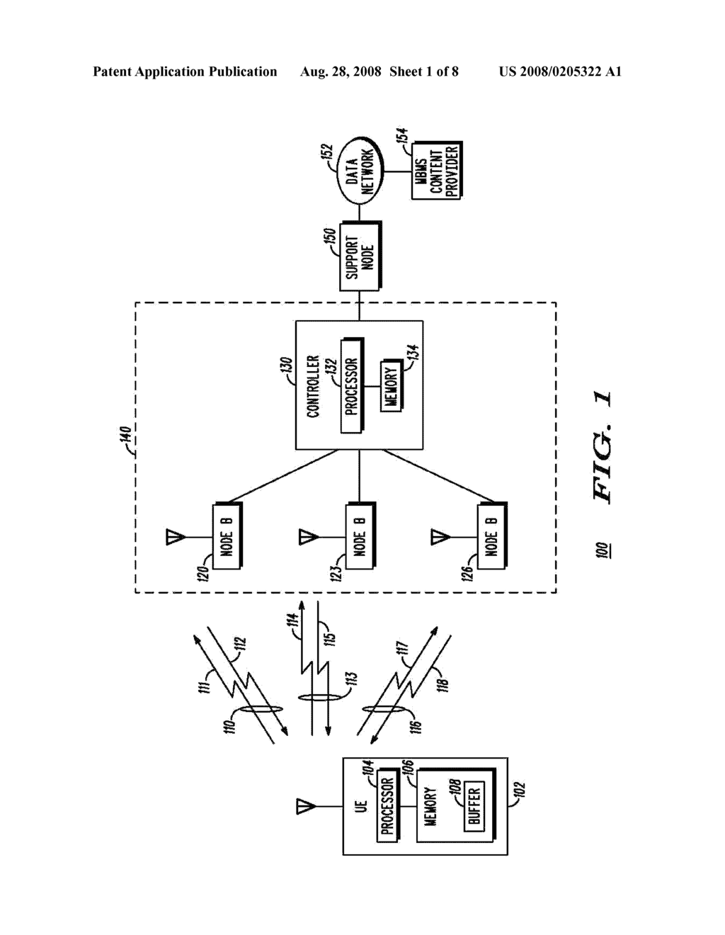 METHOD AND APPARATUS FOR SCHEDULING AND SYNCHRONIZING A MULTIMEDIA BRAODCAST/MULTICAST SERVICE - diagram, schematic, and image 02