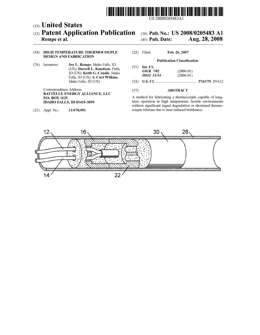 HIGH TEMPERATURE THERMOCOUPLE DESIGN AND FABRICATION - diagram, schematic, and image 01