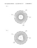 Fluid dynamic bearing having pressure-generating surface patterns diagram and image