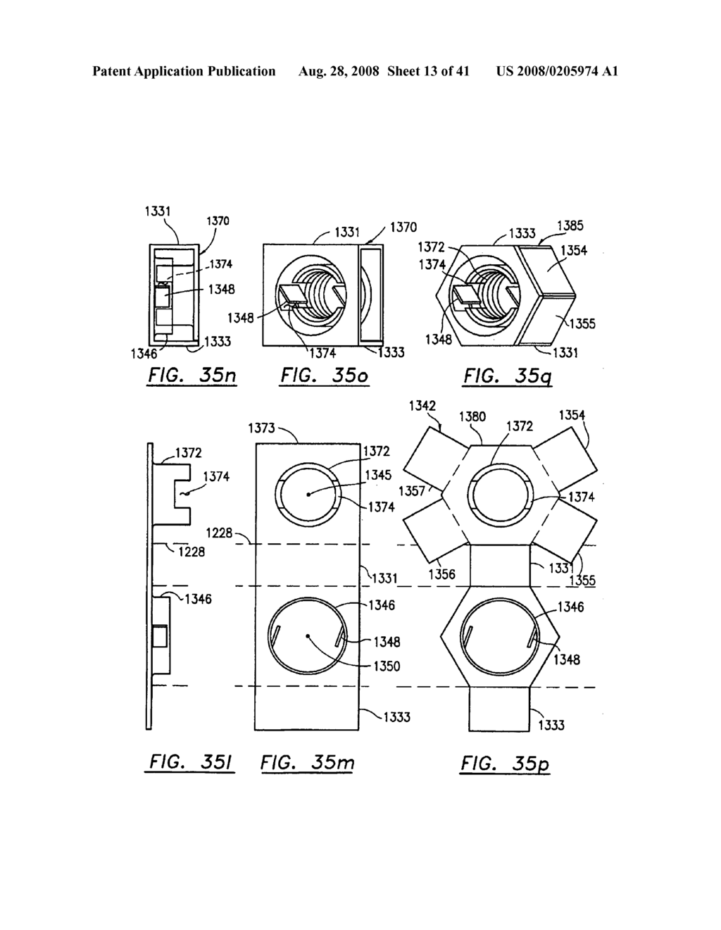 Locking Nut, Bolt and Clip Systems and Assemblies - diagram, schematic, and image 14