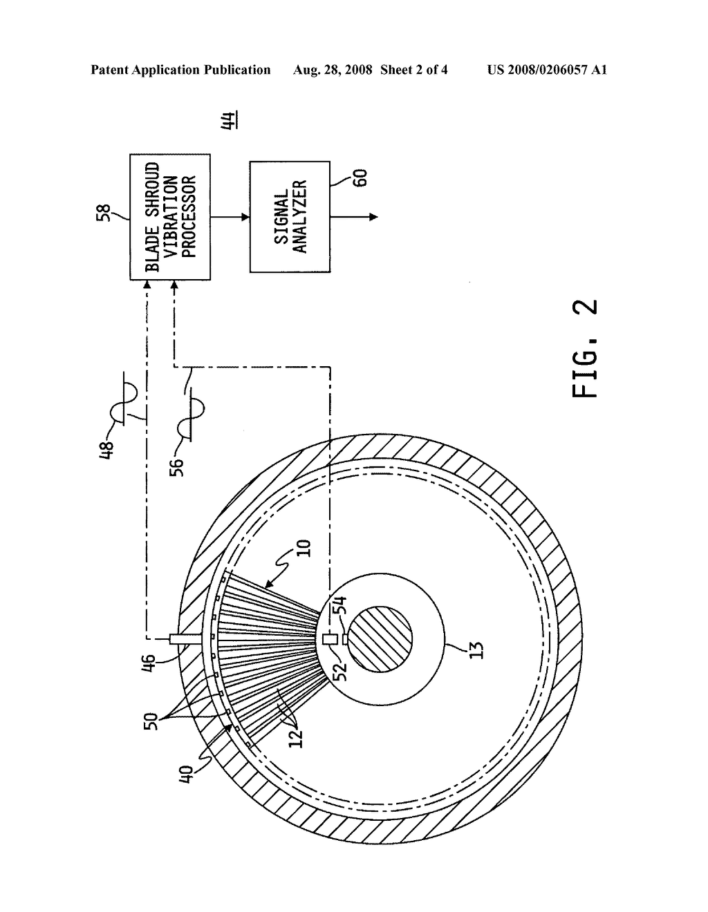 Blade shroud vibration monitor - diagram, schematic, and image 03