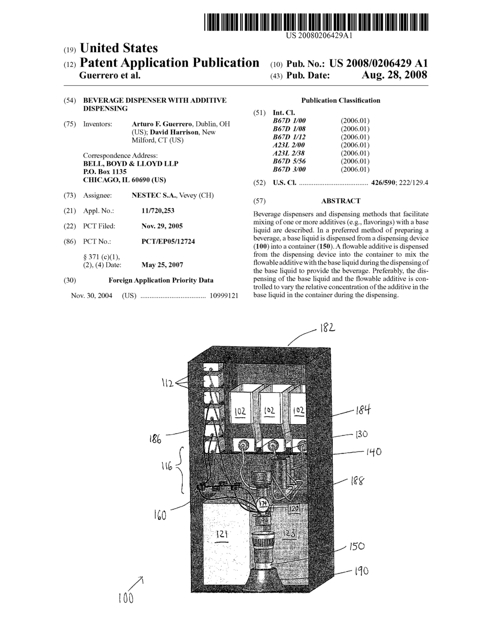 Beverage Dispenser With Additive Dispensing - diagram, schematic, and image 01