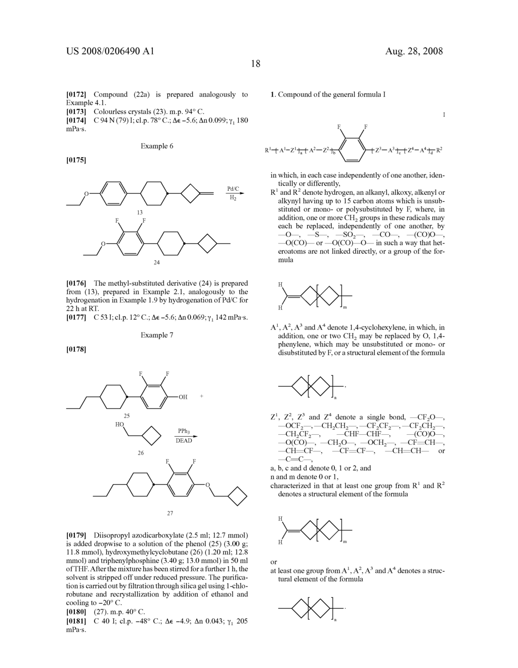 Cyclobutane and Spiro[3.3]Heptane Compounds - diagram, schematic, and image 19