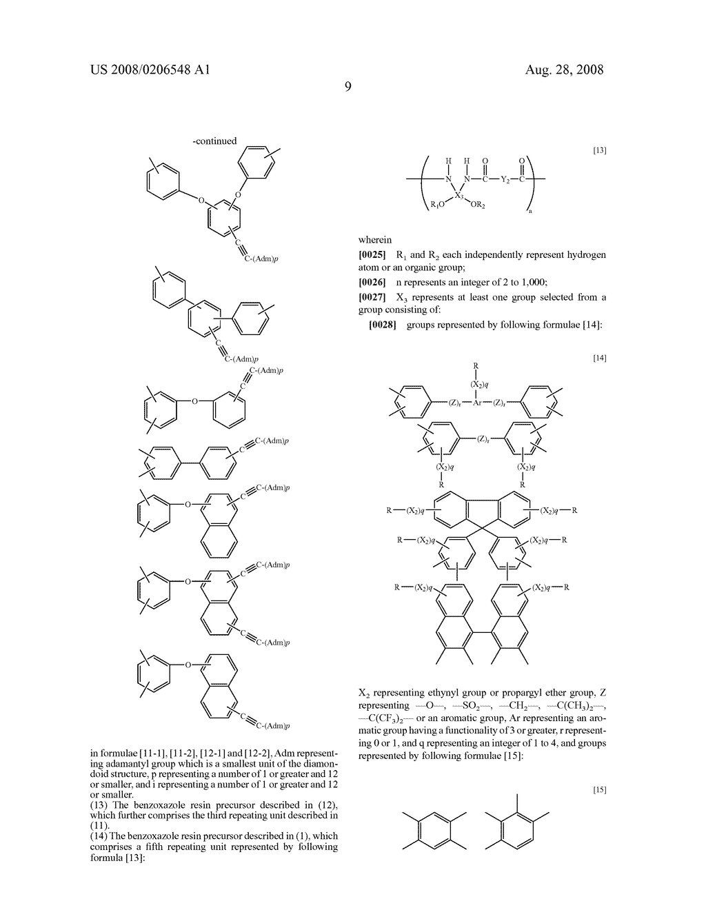 Benzoxazole Resin Precursor, Polybenzoxazole Resin, Resin Film And Semiconductor Device - diagram, schematic, and image 11