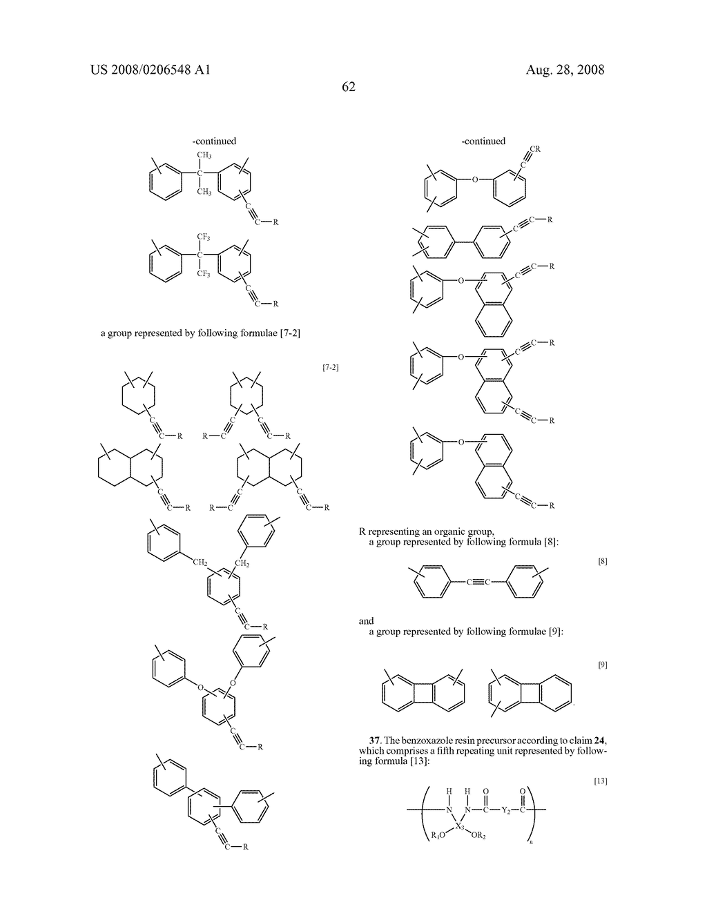 Benzoxazole Resin Precursor, Polybenzoxazole Resin, Resin Film And Semiconductor Device - diagram, schematic, and image 64