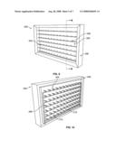 Computer-controlled pyrotechnic matrix display diagram and image