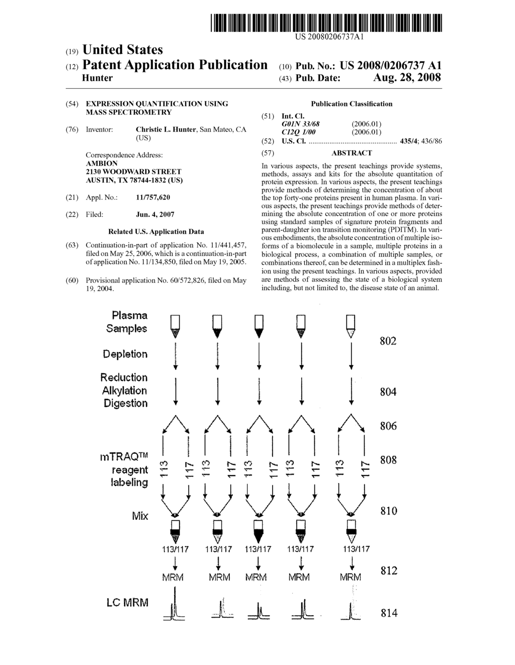 EXPRESSION QUANTIFICATION USING MASS SPECTROMETRY - diagram, schematic, and image 01