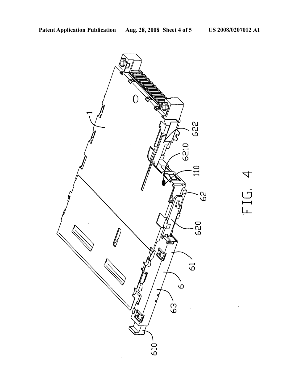 Electrical card connector - diagram, schematic, and image 05