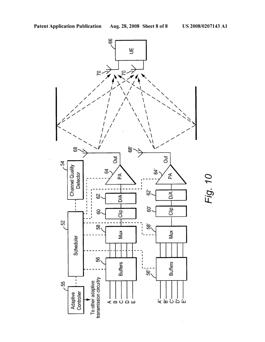 Radio communications using scheduled power amplifier backoff - diagram, schematic, and image 09