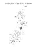 Opening and Closing Device for Cellular Phone diagram and image