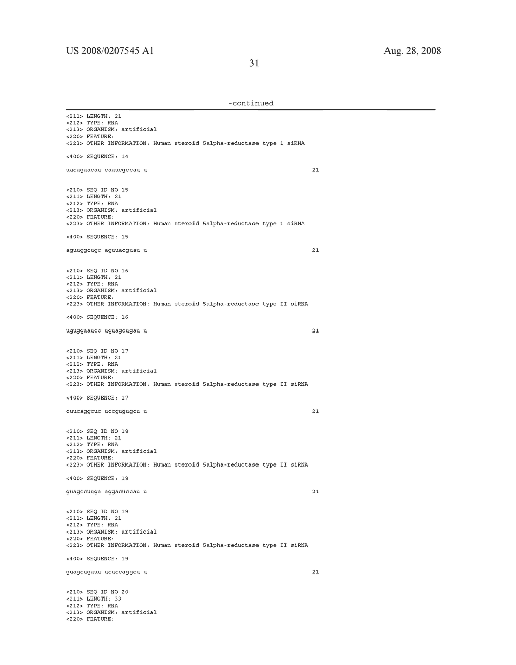 Methods and Compositions for Treating 5Alpha-Reductase Type 1 and Type 2 Dependent Conditions - diagram, schematic, and image 39