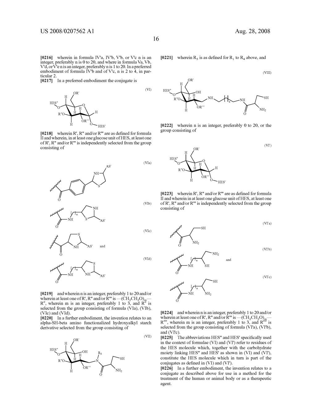 Conjugates of Hydroxyalkyl Starch and Active Substance, Prepared by Chemical Ligation Via Thiazolidine - diagram, schematic, and image 27