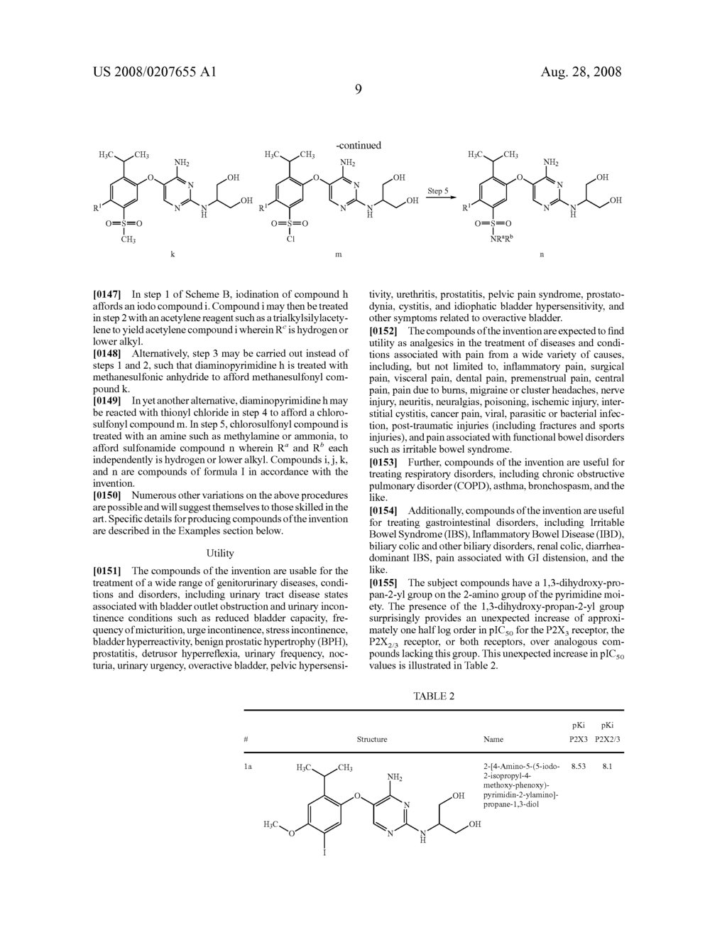 Diaminopyrimidines as P2X3 and P2X2/3 modulators - diagram, schematic, and image 10