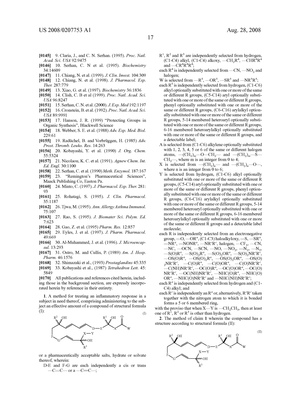 Analogues of lipid mediators derived from omega-3 PUFAs and methods of use - diagram, schematic, and image 18