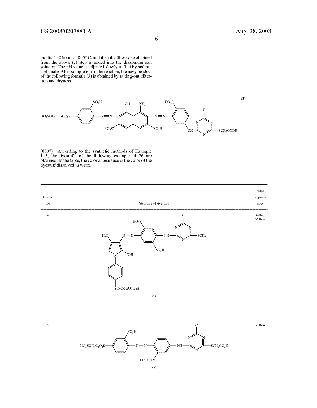 Reactive dyes containing an alkylthio-s-triazinyl reactive group - diagram, schematic, and image 07