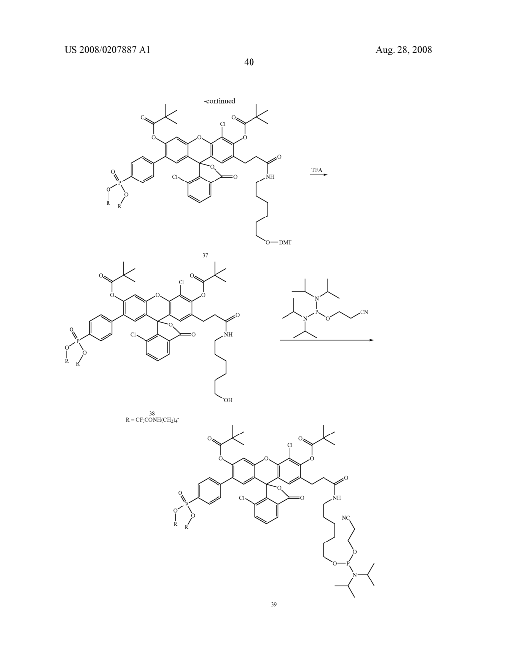 PHOSPHONYLATED FLUORESCENT DYES AND CONJUGATES - diagram, schematic, and image 46