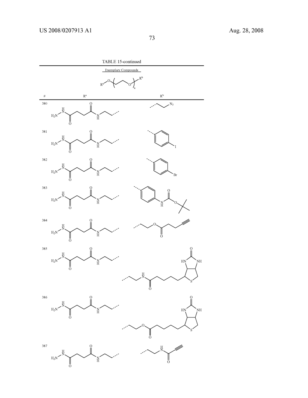 Poly(ethylene glycol) containing chemically disparate endgroups - diagram, schematic, and image 74