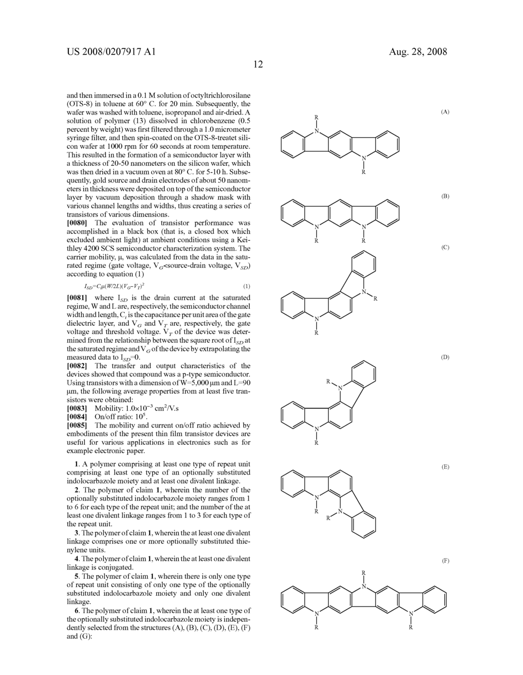 POLYMER HAVING INDOLOCARBAZOLE MOIETY AND DIVALENT LINKAGE - diagram, schematic, and image 15