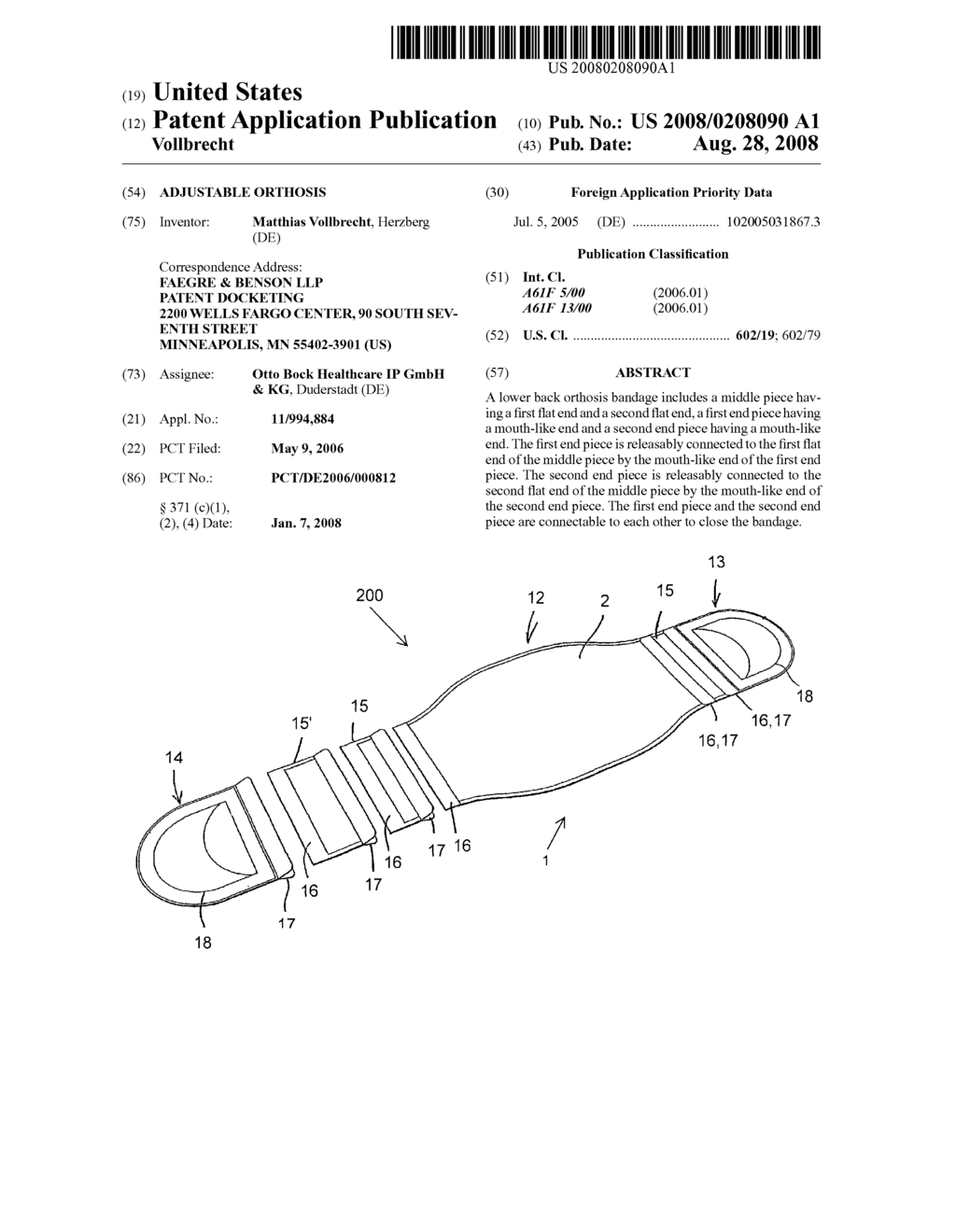 Adjustable Orthosis - diagram, schematic, and image 01