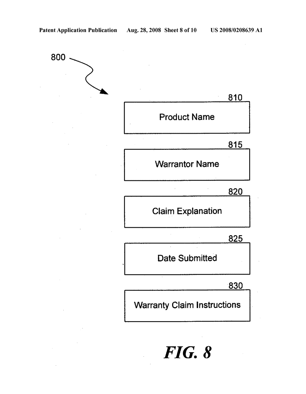 SYSTEM AND METHOD FOR PROCESSING WARRANTY CLAIMS - diagram, schematic, and image 09