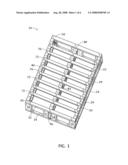 Ready-to-assemble bed foundation diagram and image