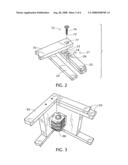 Ready-to-assemble bed foundation diagram and image