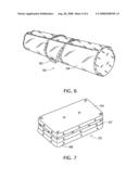 Ready-to-assemble bed foundation diagram and image