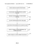 System and method for synchronization of user preferences in a network of audio-visual devices diagram and image