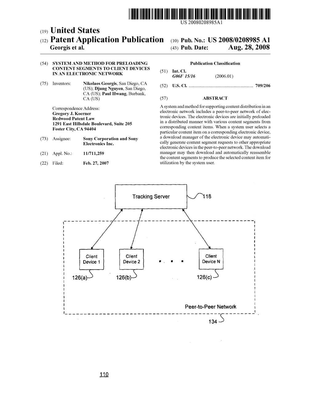 System and method for preloading content segments to client devices in an electronic network - diagram, schematic, and image 01