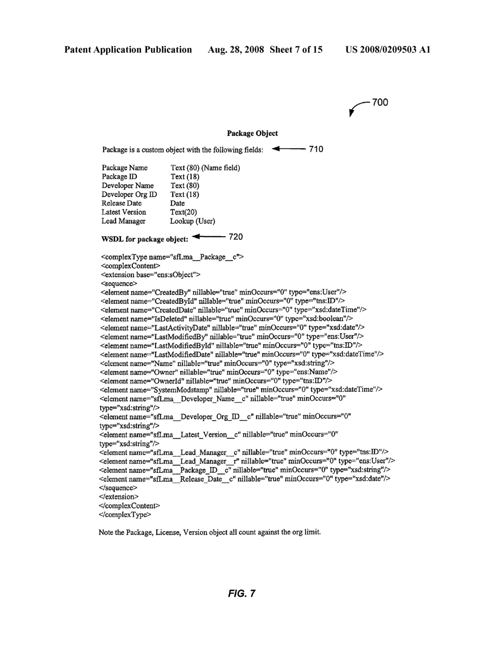 METHOD AND SYSTEM FOR MANAGING LICENSE OBJECTS TO APPLICATIONS IN AN APPLICATION PLATFORM - diagram, schematic, and image 08