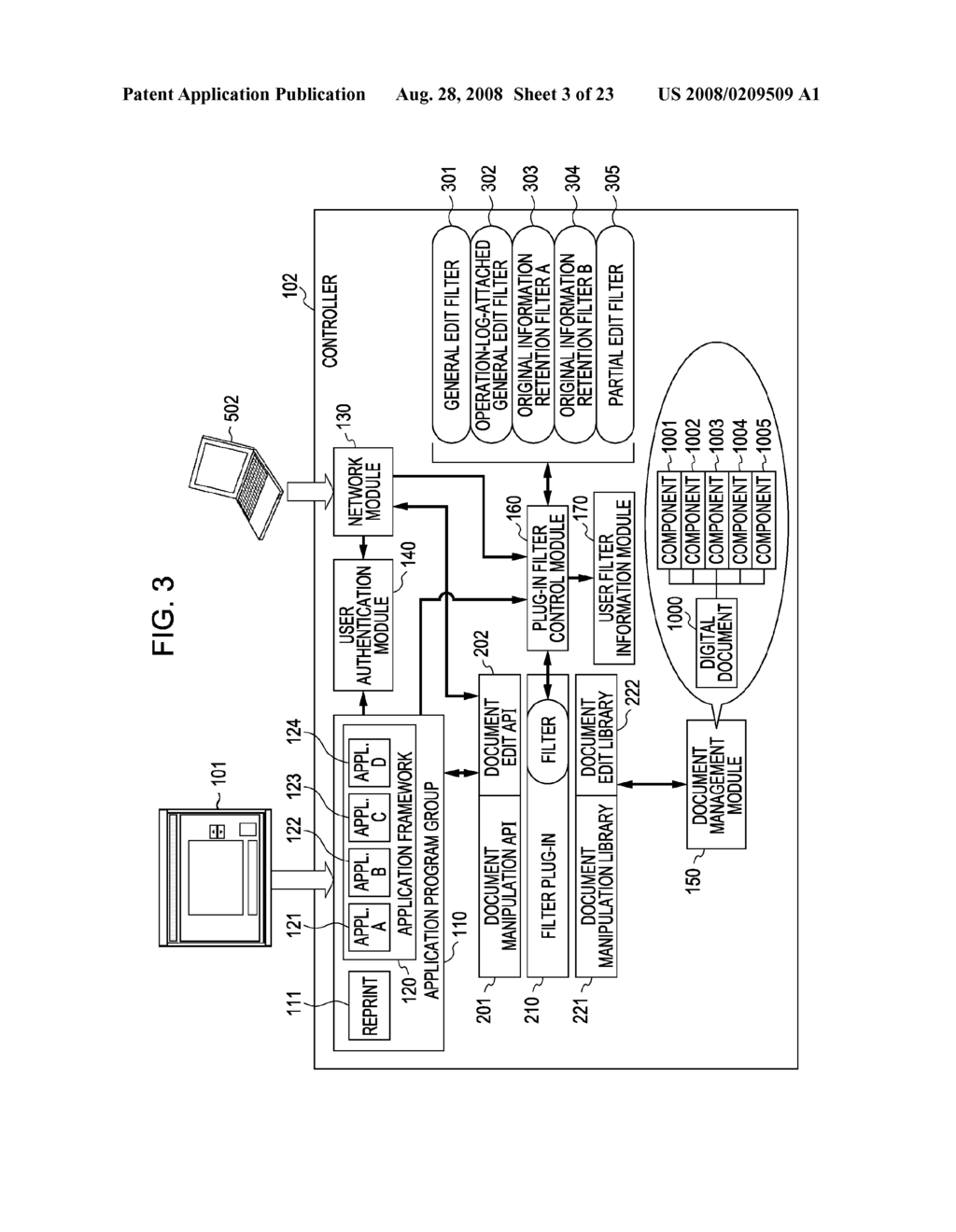 APPARATUS AND METHOD FOR PROCESSING DIGITAL DOCUMENT AND COMPUTER PROGRAM - diagram, schematic, and image 04